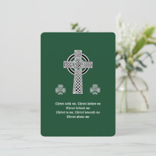 Cartes Pour Fêtes Annuelles La Lorica de la prière Saint Patrick (courte)