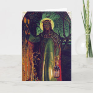 Cartes Pour Fêtes Annuelles La Lumière du Monde. William Holman Hunt. 1854