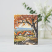 Cartes Pour Fêtes Annuelles La lumière était belle, douce et filtrée à travers (Debout devant)