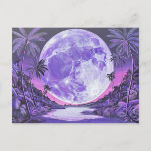 Cartes Pour Fêtes Annuelles "La Lune impossible"-