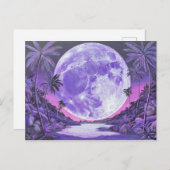 Cartes Pour Fêtes Annuelles "La Lune impossible"- (Devant / Derrière)