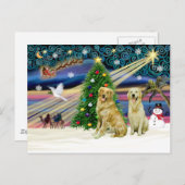 Cartes Pour Fêtes Annuelles La magie de Noël (Devant / Derrière)