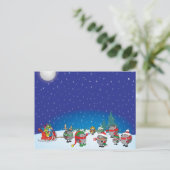 Cartes Pour Fêtes Annuelles La magie de Noël de Hérisson (Debout devant)