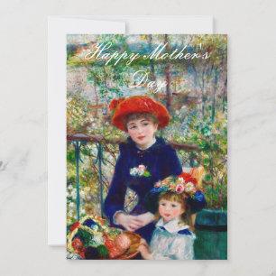 Cartes Pour Fêtes Annuelles La mère et l’enfant de Renoir