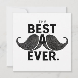 Cartes Pour Fêtes Annuelles La Moustache Meilleur Papa de Tous les Temps Fête