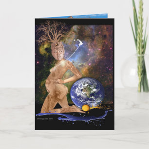 Cartes Pour Fêtes Annuelles la naissance de la terre