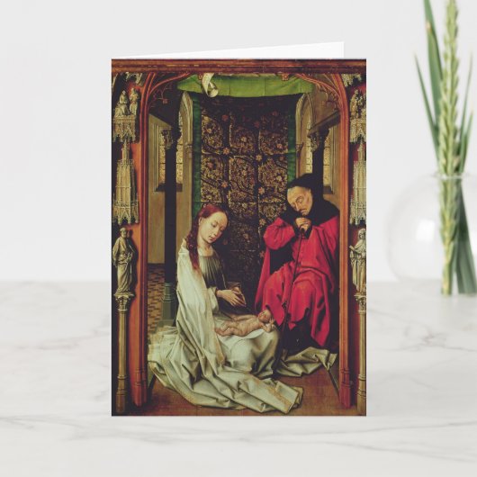 Cartes Pour Fêtes Annuelles La Nativité, aile gauche d'un triptyque, c.1496 (Devant)