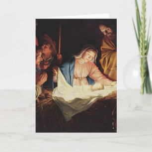 Cartes Pour Fêtes Annuelles La nativité de Jésus - Gerard van Honthorst