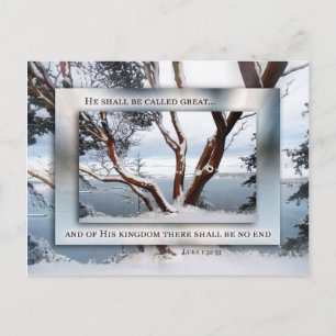 Cartes Pour Fêtes Annuelles La neige de Noël sur la baie