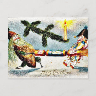 Cartes Pour Fêtes Annuelles la neige est tombée sur la maison et l'arbre de no