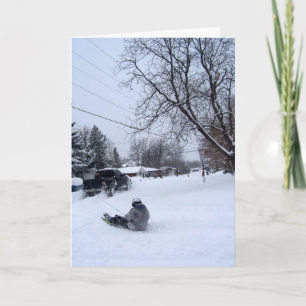 Cartes Pour Fêtes Annuelles la neige. l'hiver.