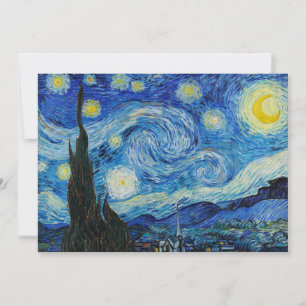 Cartes Pour Fêtes Annuelles La nuit étoilée de Vincent Van Gogh