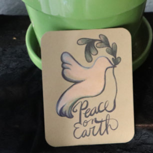 Cartes Pour Fêtes Annuelles La paix sur terre colombe de l'espoir art pacifiqu