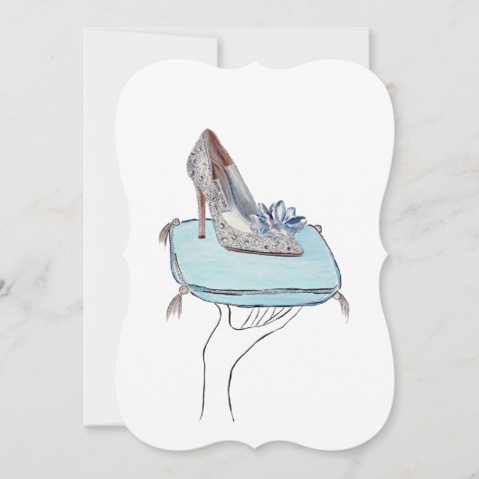 Cartes Pour Fêtes Annuelles La pantoufle de Cendrillon (Devant)