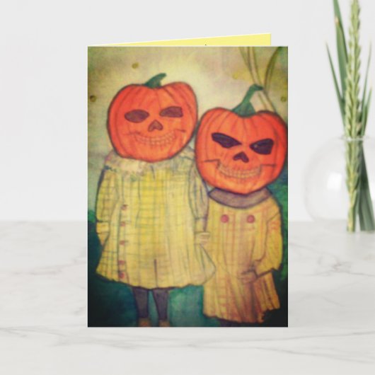 Cartes Pour Fêtes Annuelles La Parade Citrouille (Devant)