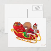 CARTES POUR FÊTES ANNUELLES LA PETITE AIDE DE PÈRE NOËL (Devant / Derrière)