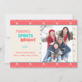 Cartes Pour Fêtes Annuelles La photo de la famille des fêtes éblouissantes
