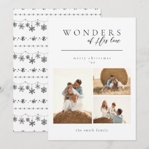 Cartes Pour Fêtes Annuelles La photo de Noël minimaliste de Son Amour