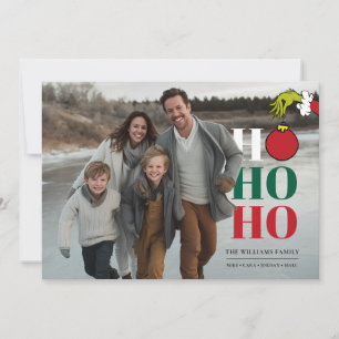 Cartes Pour Fêtes Annuelles La photo personnalisée du Grinch