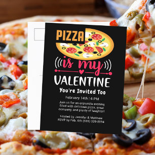 Cartes Pour Fêtes Annuelles La Pizza Est Ma Saint Valentin Amusante
