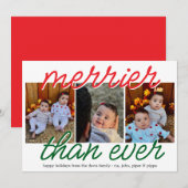 Cartes Pour Fêtes Annuelles La plus joyeuse (Devant / Derrière)