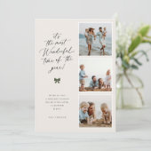 Cartes Pour Fêtes Annuelles La Plus Merveilleuse Période De L'Année Photo (Debout devant)