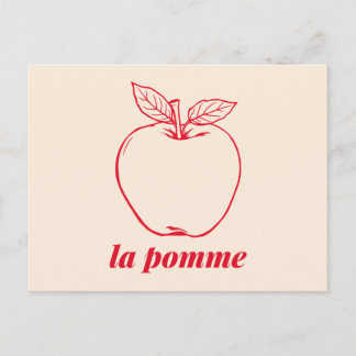 Cartes Pour Fêtes Annuelles la pomme