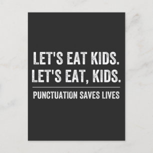 Cartes Pour Fêtes Annuelles La ponctuation sauve des vies