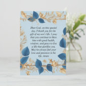 Cartes Pour Fêtes Annuelles La prière d'une mère pour son fils (Debout devant)