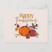 Cartes Pour Fêtes Annuelles La récolte d'automne Thanksgiving (Devant)