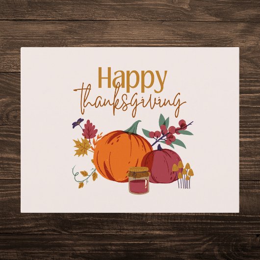 Cartes Pour Fêtes Annuelles La récolte d'automne Thanksgiving