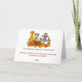 Cartes Pour Fêtes Annuelles La récolte de Thanksgiving de Holly (Dos)