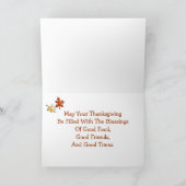 Cartes Pour Fêtes Annuelles La récolte de Thanksgiving de Holly (Intérieur)