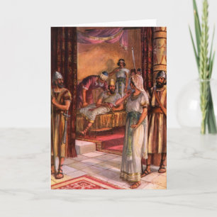 Cartes Pour Fêtes Annuelles La reine Esther et le roi
