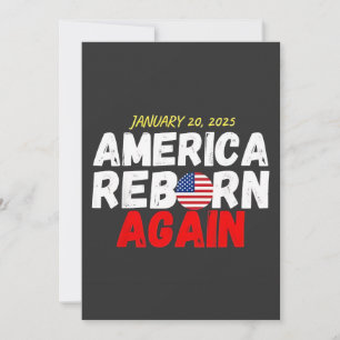 Cartes Pour Fêtes Annuelles La renaissance de l'Amérique maga à nouveau Trump