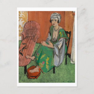 Cartes Pour Fêtes Annuelles La robe verte - Henri Matisse
