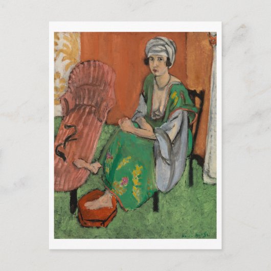 Cartes Pour Fêtes Annuelles La robe verte - Henri Matisse (Devant)
