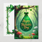 Cartes Pour Fêtes Annuelles La Saint-Patrick (Devant / Derrière)