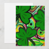 Cartes Pour Fêtes Annuelles la Saint-Patrick (Devant / Derrière)