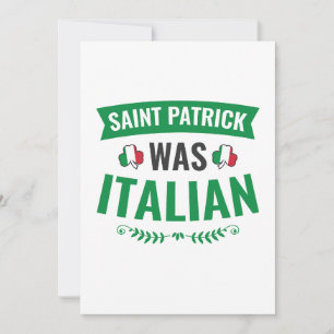 Cartes Pour Fêtes Annuelles La Saint-Patrick était italienne St Patricks Day