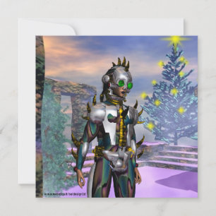 Cartes Pour Fêtes Annuelles LA SAINT-SYLVEStre D'UN CYBORG