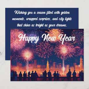 Cartes Pour Fêtes Annuelles La Saint-Sylvestre en pleine floraison