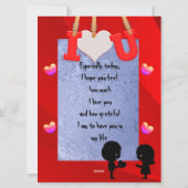 Cartes Pour Fêtes Annuelles la Saint-Valentin   (Dos)