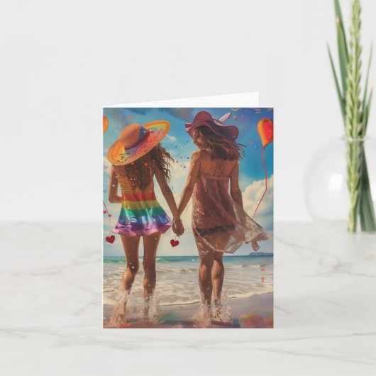 Cartes Pour Fêtes Annuelles La Saint-Valentin Amour Art Numérique (Devant)