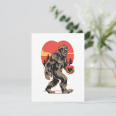 Cartes Pour Fêtes Annuelles la Saint-Valentin coeur de Bigfoot (Debout devant)