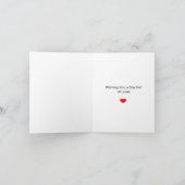 Cartes Pour Fêtes Annuelles La Saint-Valentin Cœurs Rouges Chat Mignon   (Intérieur)