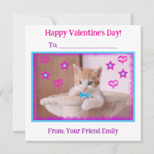 Cartes Pour Fêtes Annuelles La Saint-Valentin de la salle de classe pour les e