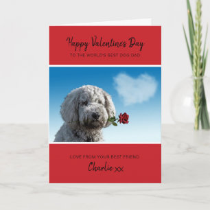 Cartes Pour Fêtes Annuelles La Saint-Valentin de papa chien de la part du chie