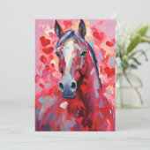 Cartes Pour Fêtes Annuelles La Saint-Valentin des chevaux (Debout devant)