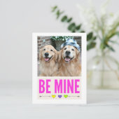 Cartes Pour Fêtes Annuelles La Saint-Valentin des merveilles d'or joyeuses (Debout devant)